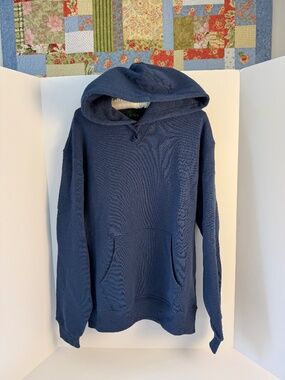 J.Crew Navy Blue Heritage 14 oz. Fleece Hoodie, NWT